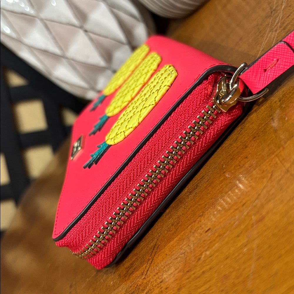 Kate Spade Novelty How Refreshing Neda Pineapple Continental Wallet NWT - Picture 9 of 17